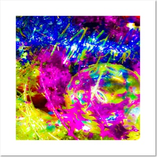 Bright Neon Party Scene Posters and Art